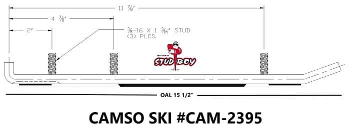 STUD BOY SHAPER BAR CAMOPLAST 4.5"