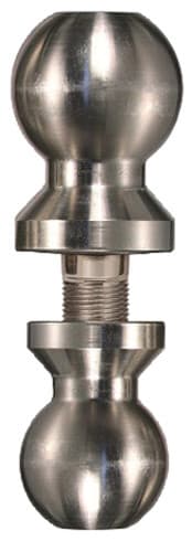 TRIMAX 2" & 2-5/16 DOUBLE TOW BALL CHROME