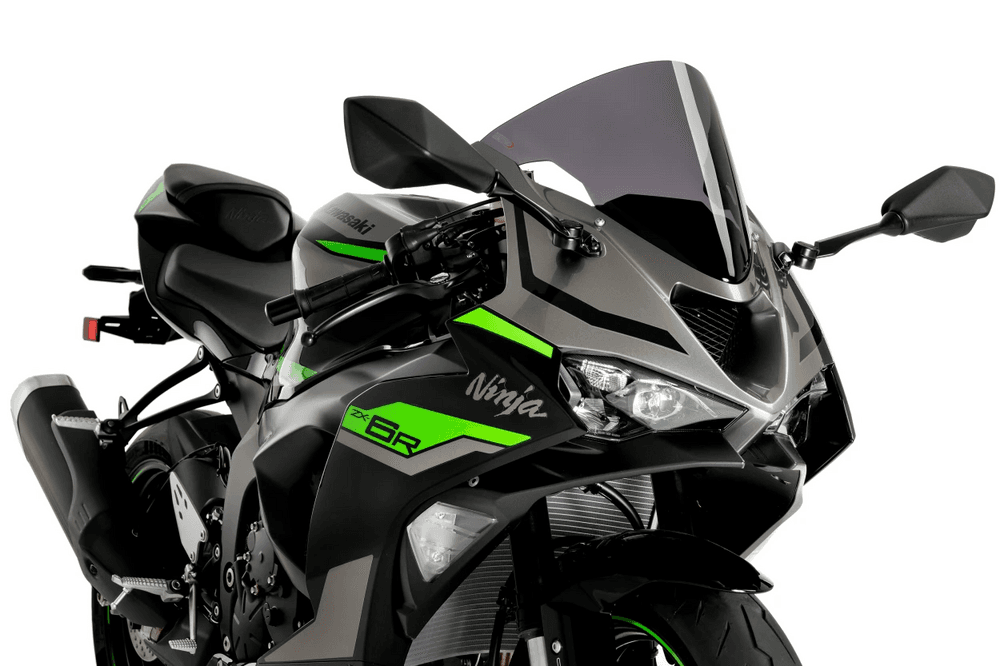 WINDSCREEN R-RACER DARK SMOKE KAW