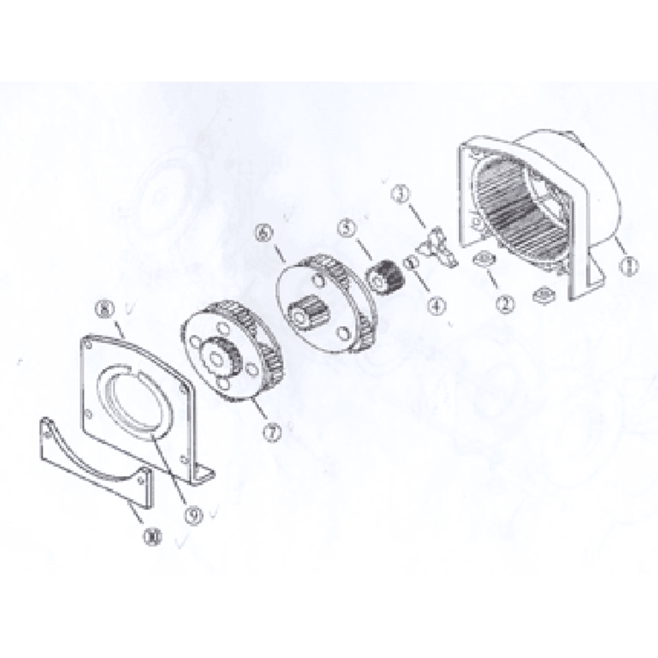 GEAR KIT FOR 3000 LB. WINCH