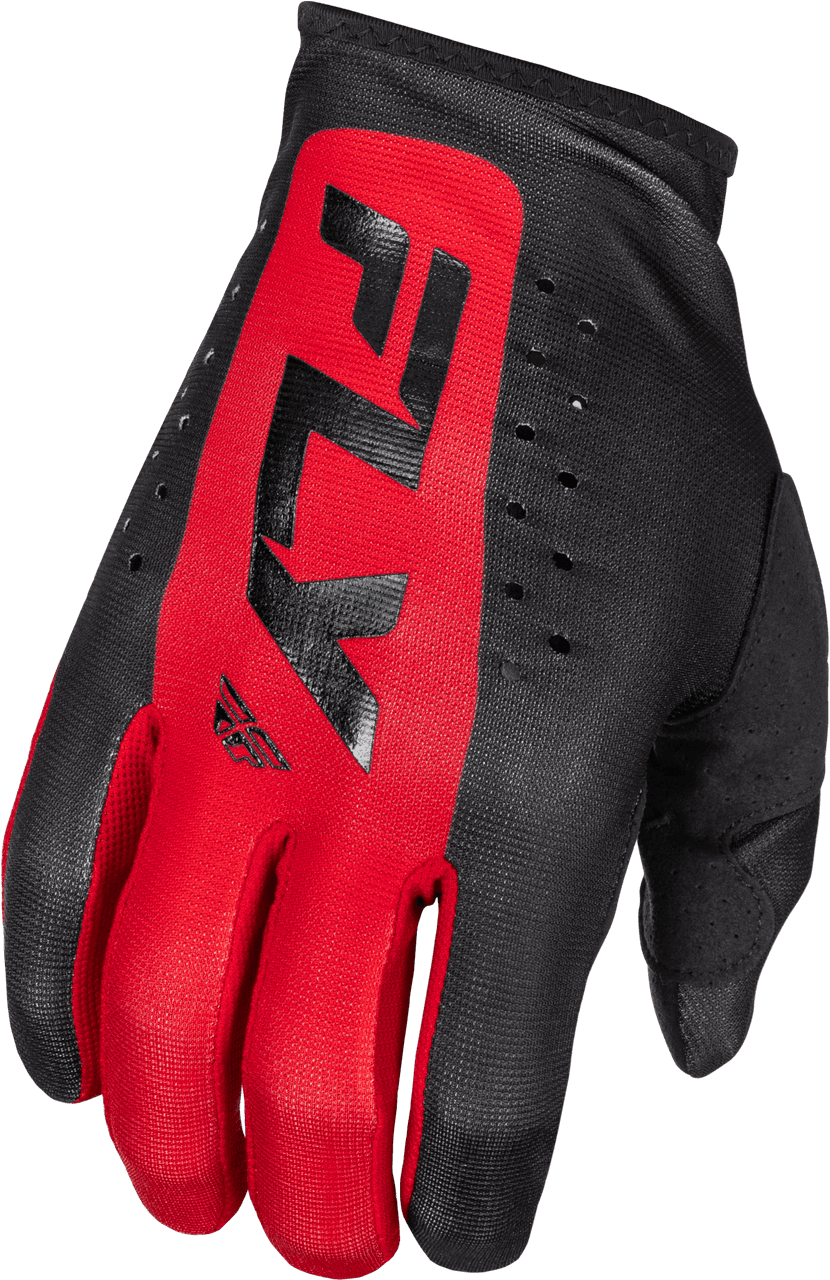LITE GLOVES BLACK/RED SM