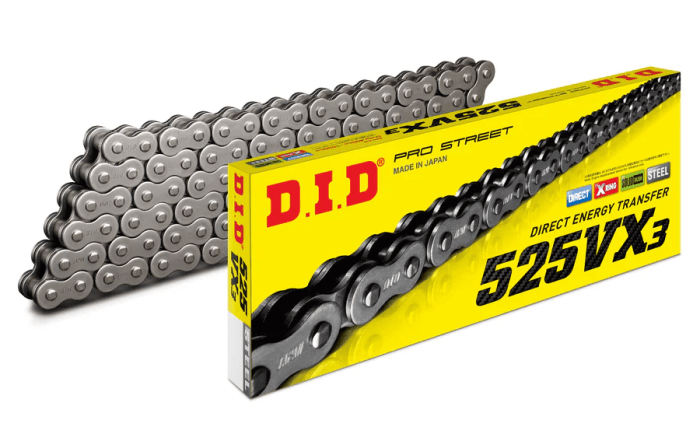 D.I.D X-RING CHAIN 525VX3 100FT FJ