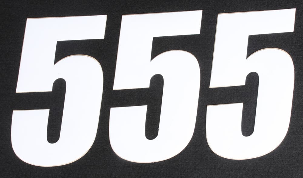 D-Cor Number 5 White 6" 3/Pack