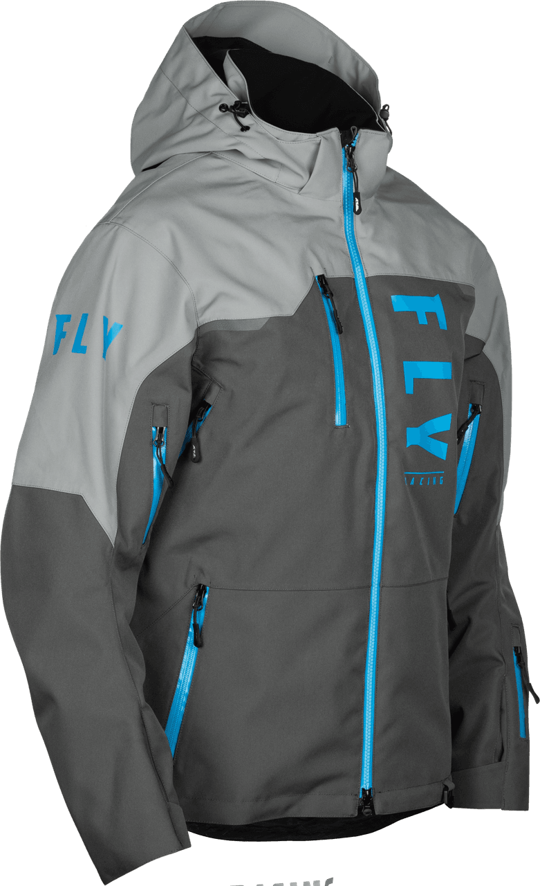 CARBON JACKET GREY/BLUE SM