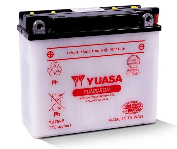 YUASA YB7B-B YUMICRON-12 VOLT BATTERY