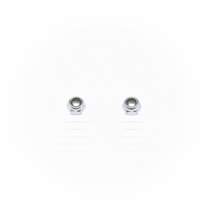 NYLON LOCK NUT M4 10/PK