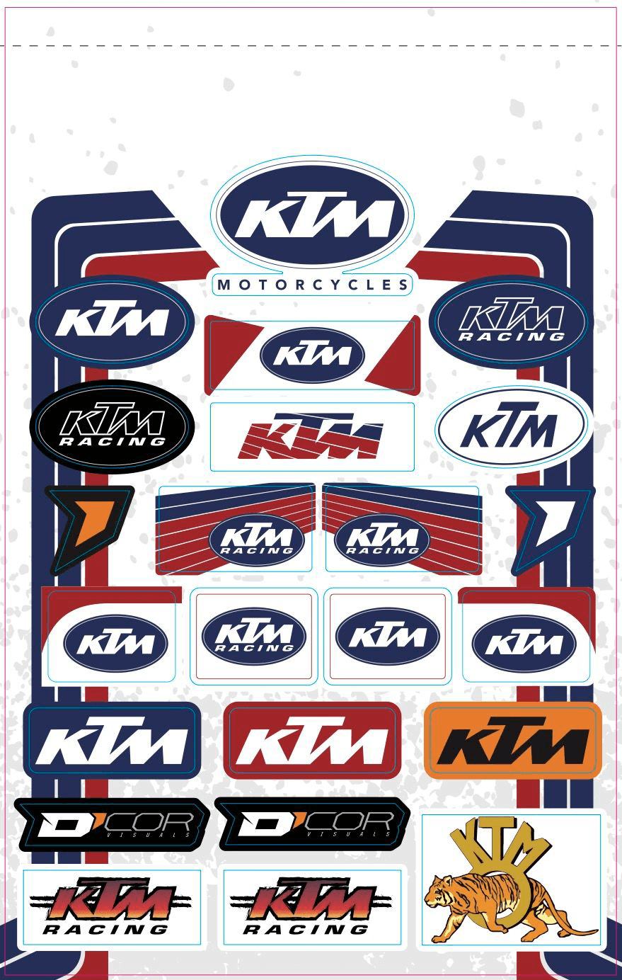 D-Cor Decal Sheets KTM