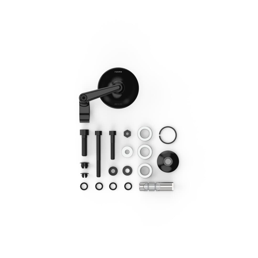 Rizoma O-Edge Mirror Black Each, image 3 of 7