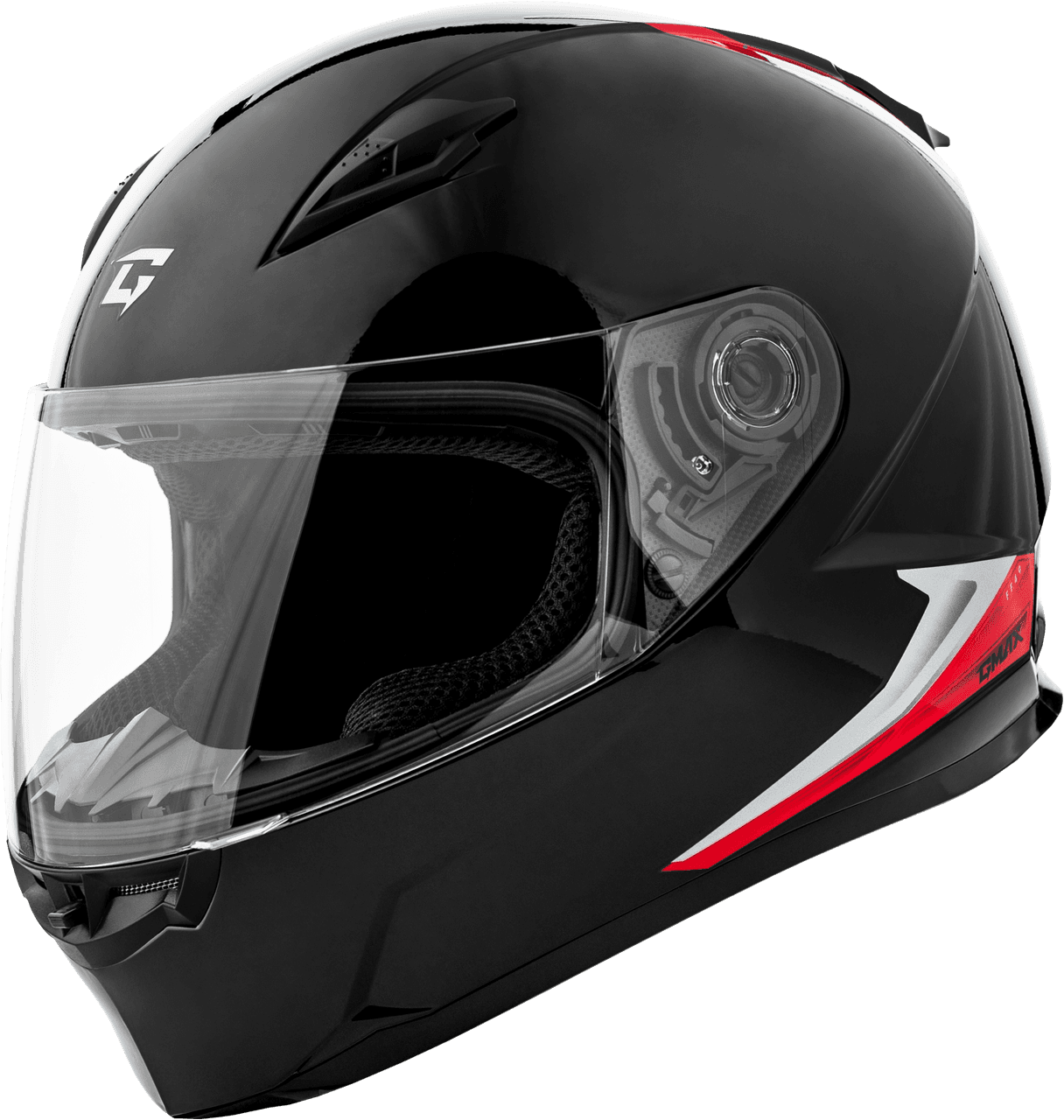 FF-49 SYTH HELMET BLACK/RED 2X