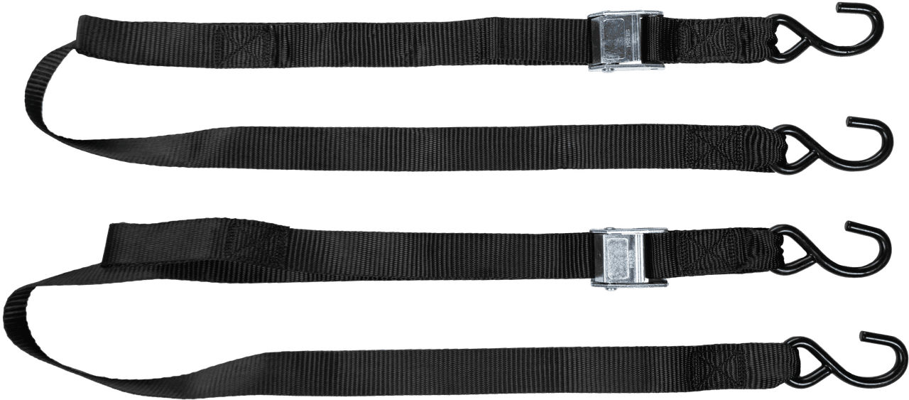 1.5" X 6' TIE-DOWN BLACK 2/PK
