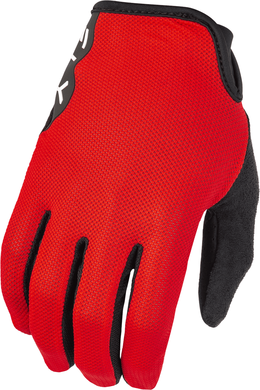 MESH GLOVES RED LG