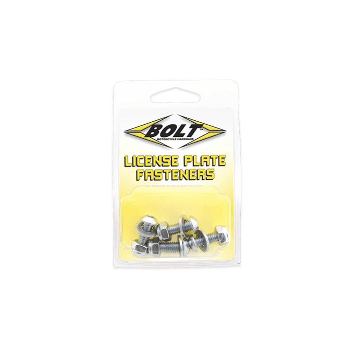 LICENSE PLATE BOLTS/NUTS 4/PK