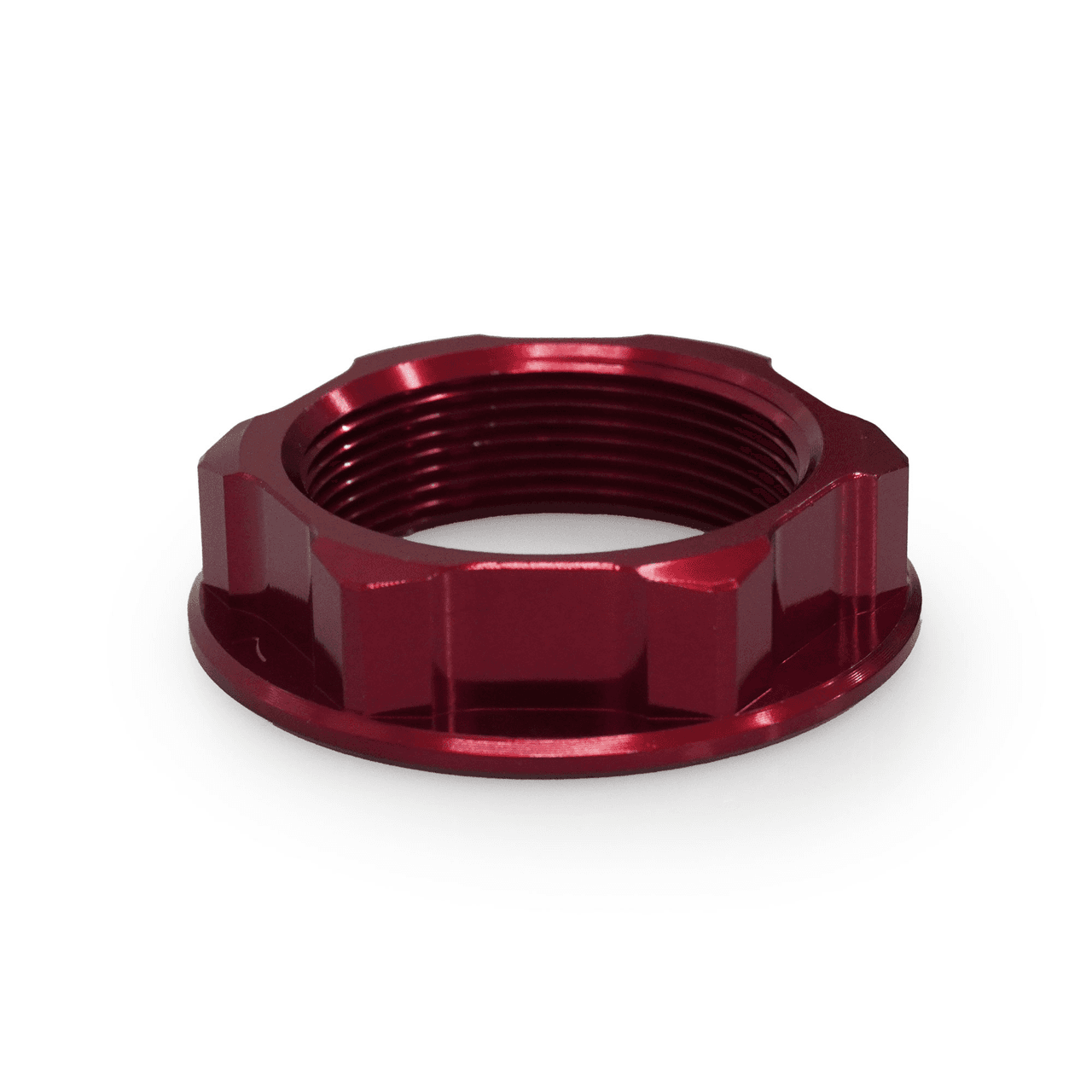 STEERING STEM NUT RED HON