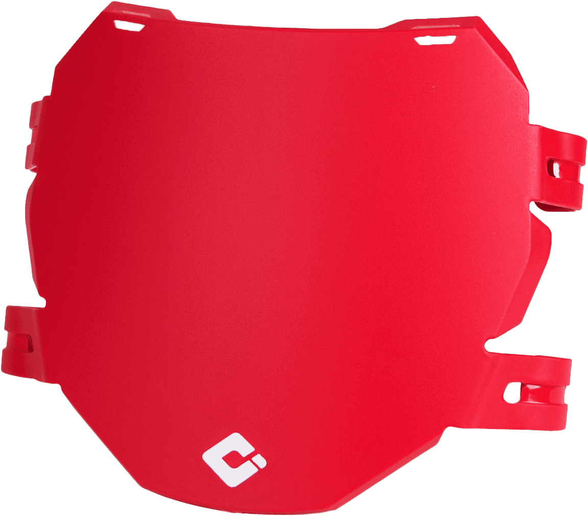 DOWNHILL/E BIKE NUMBER PLATE RED