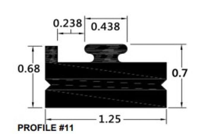 SPI SLIDE PROFILE 11 BLACK 56"