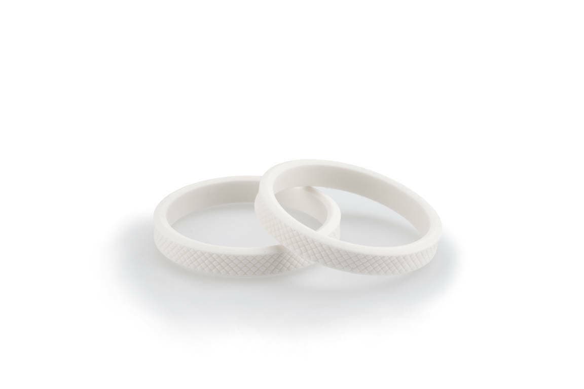 FRAME SLIDER RINGS VINTAGE WHITE