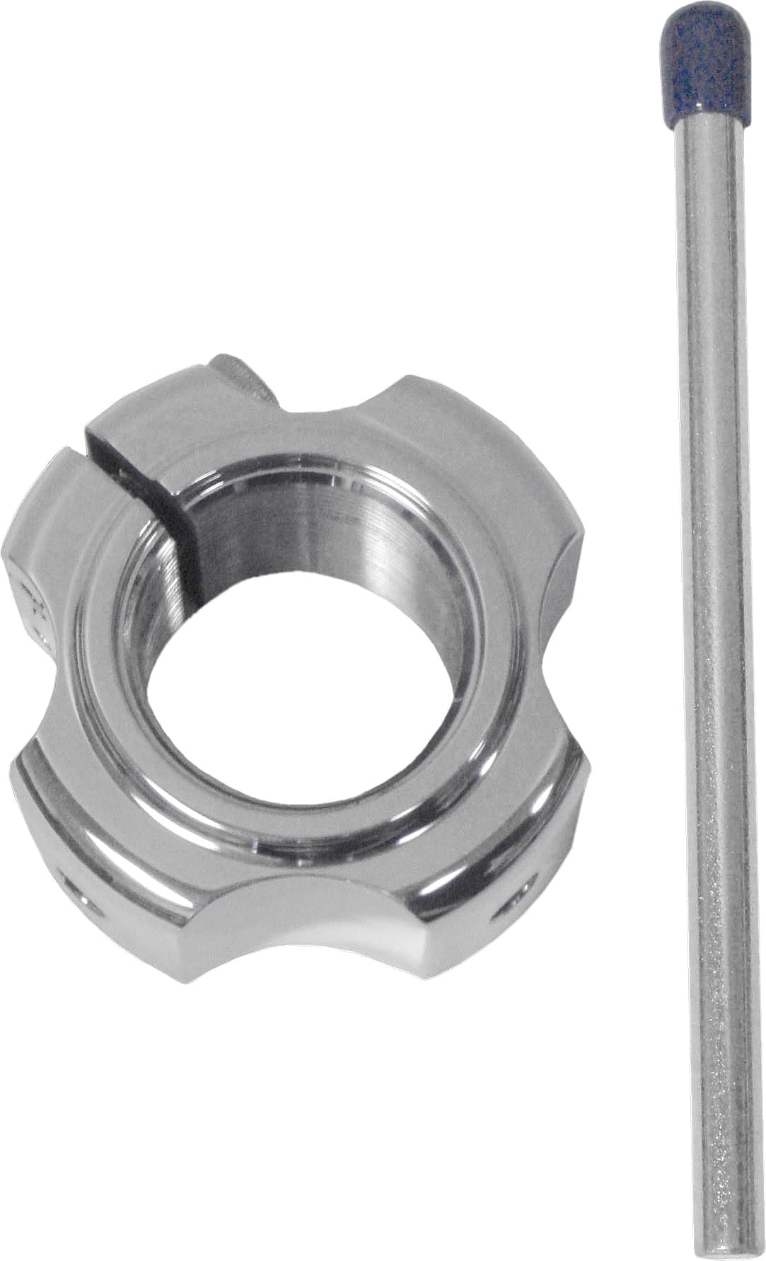 AXLE LOCKING NUT - DOUBLE (SILVER)
