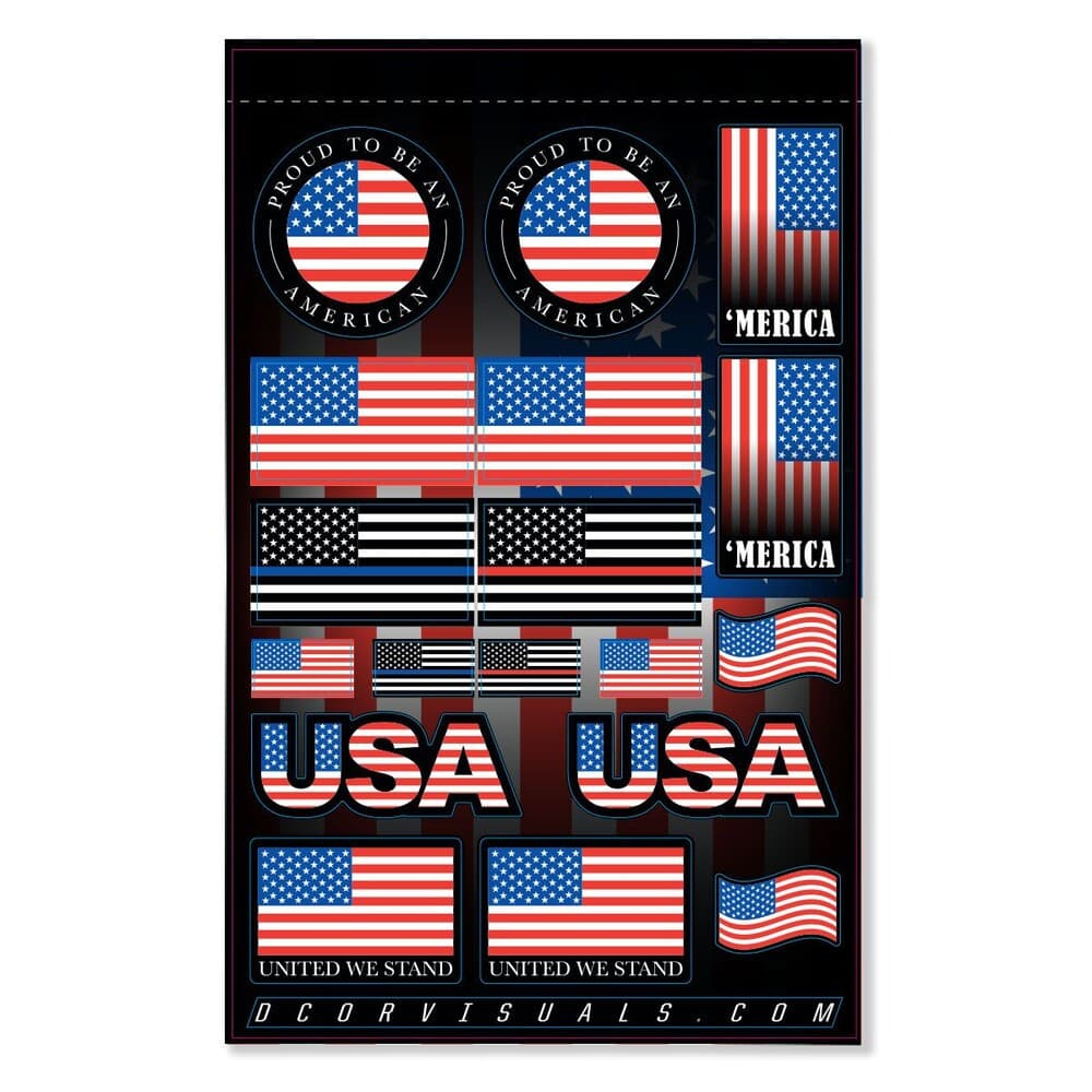 D-Cor Usa Sticker Sheet, image 2 of 2