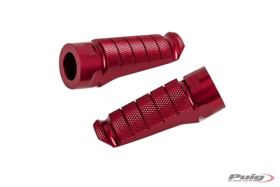 Puig Footpegs Racing Red Pair, image 2 of 2
