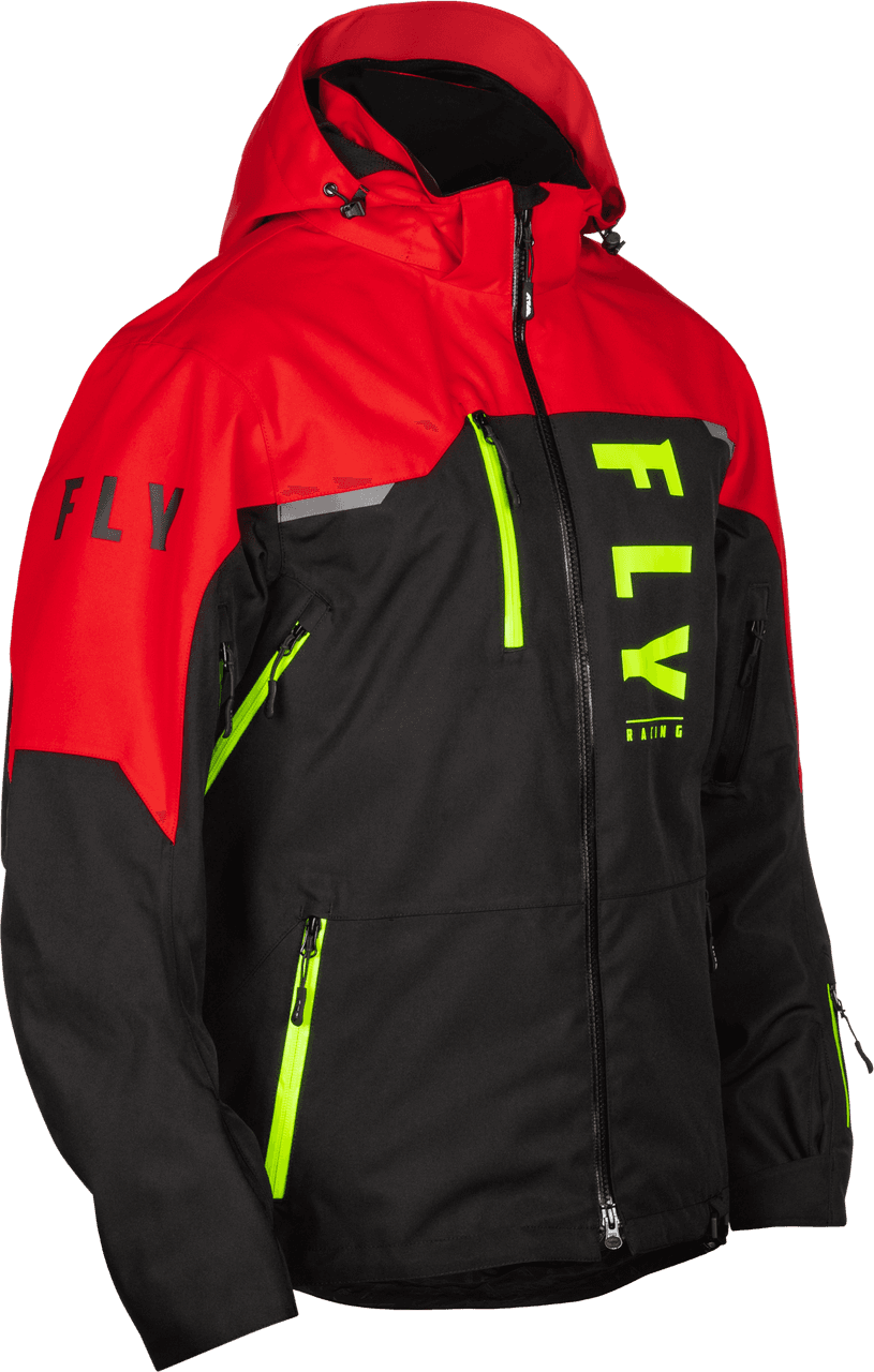 CARBON JACKET BLACK/RED LG