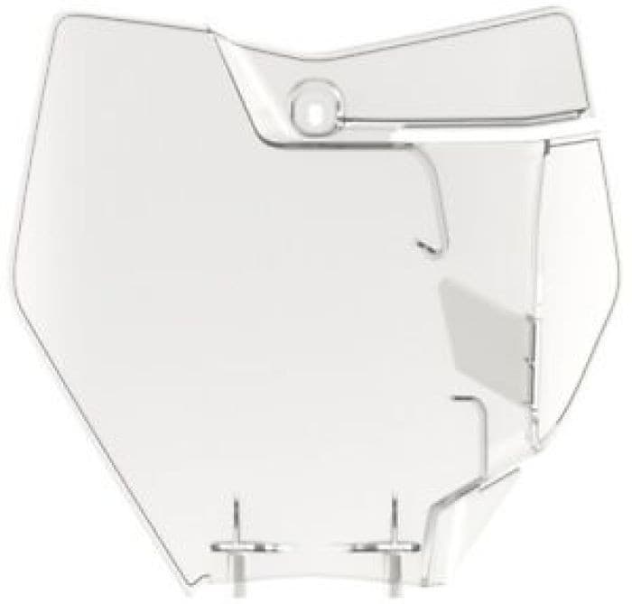 POLISPORT NUMBER PLATE KTM, CLEAR
