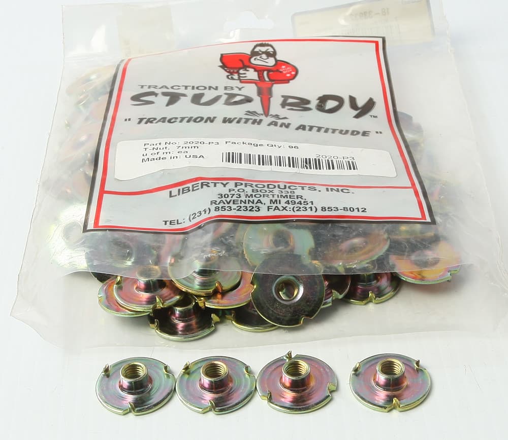 T-NUTS- 1" X 7MM- 96/PKG