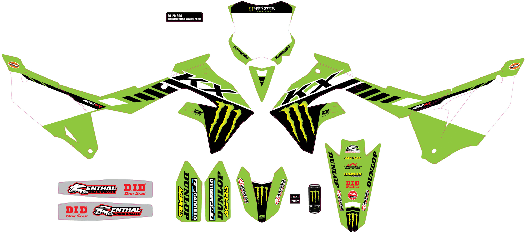 COMPLETE GRAPHIC KIT KAWASAKI