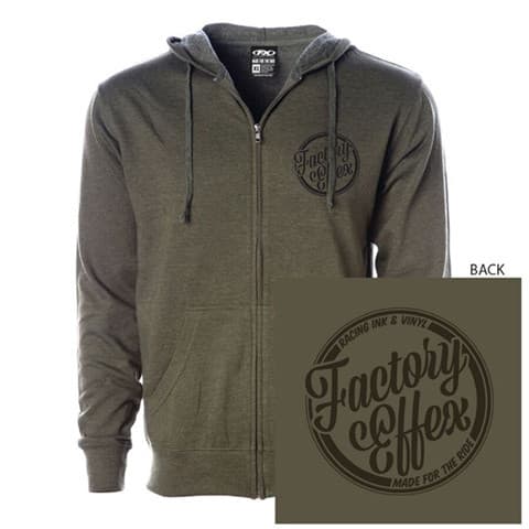 FACTORY EFFEX SCRIPT ZIP HOODIE / XL
