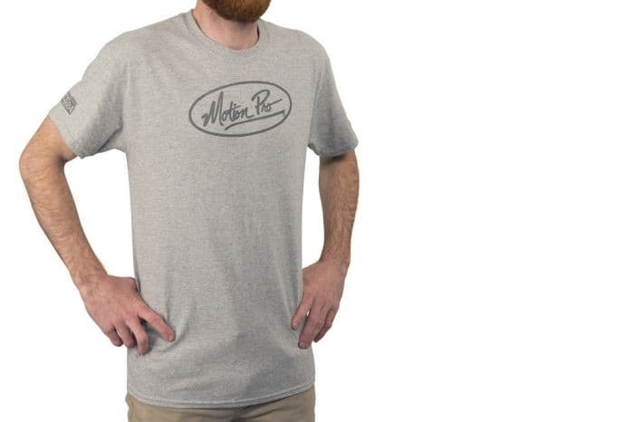 MP CREW TEE, GREY, LARGE