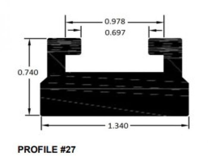SPI SLIDE PROFILE 27 BLACK 56"