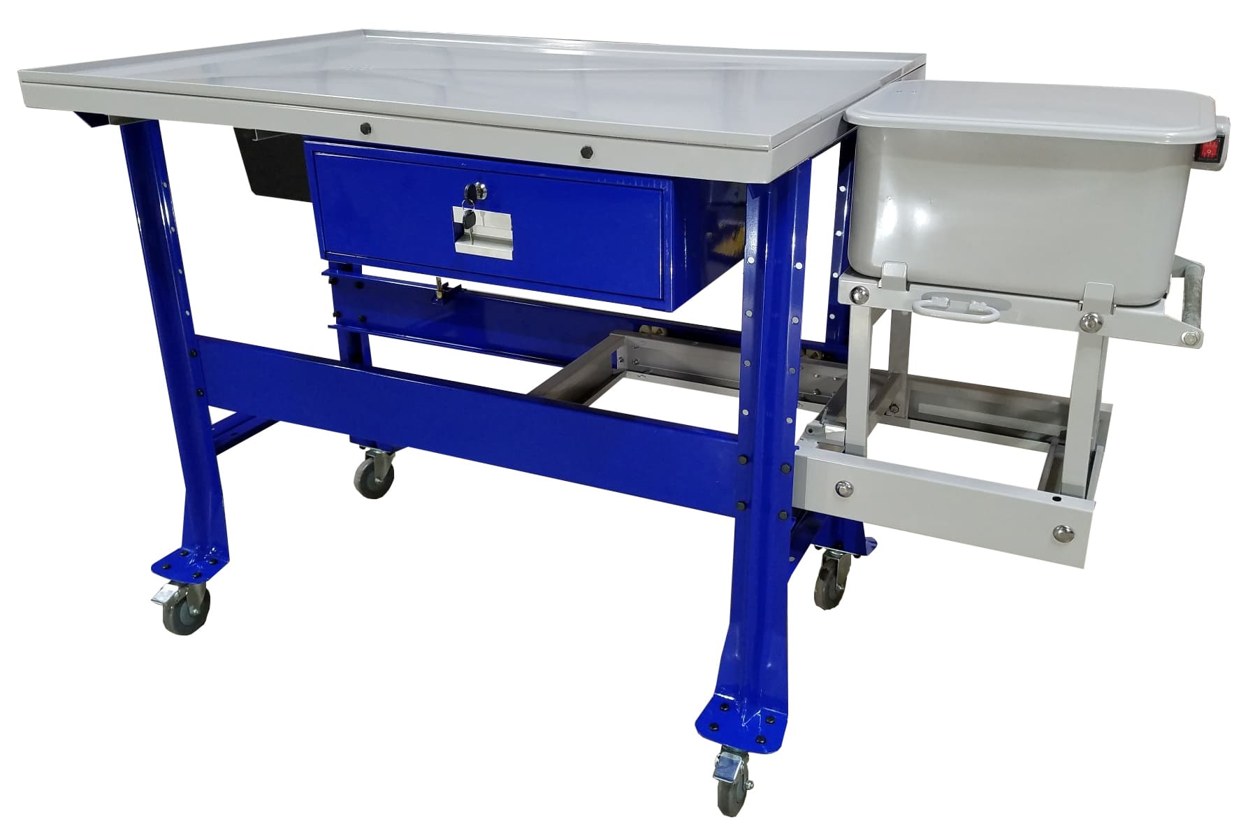 TEAR DOWN TABLE W/PARTS WASHER