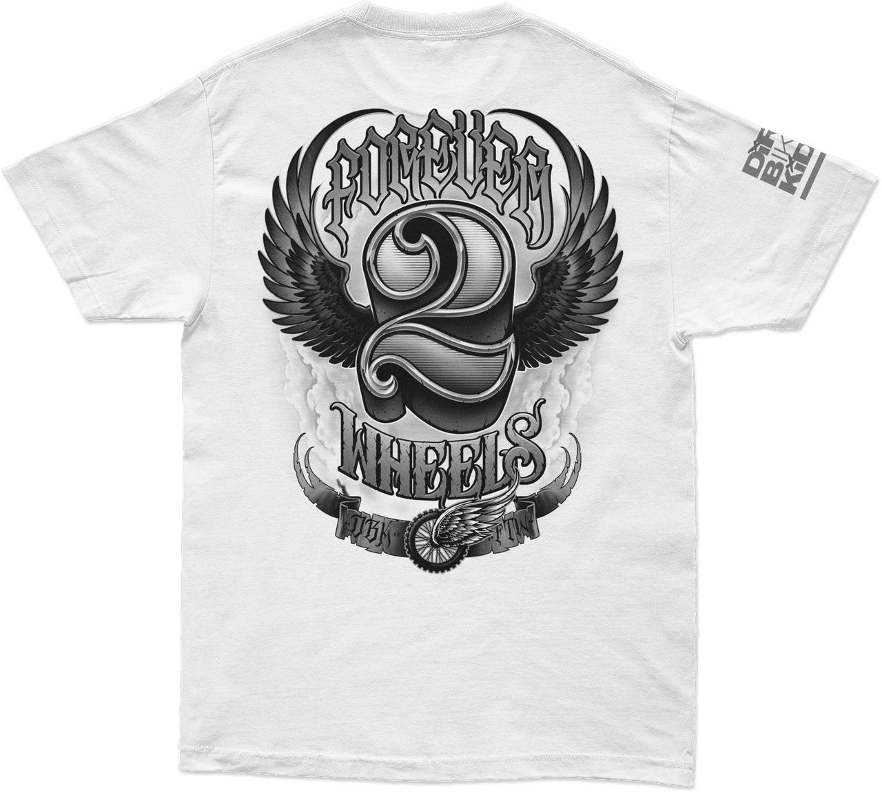 Dbk Two Wheels Tee White MD