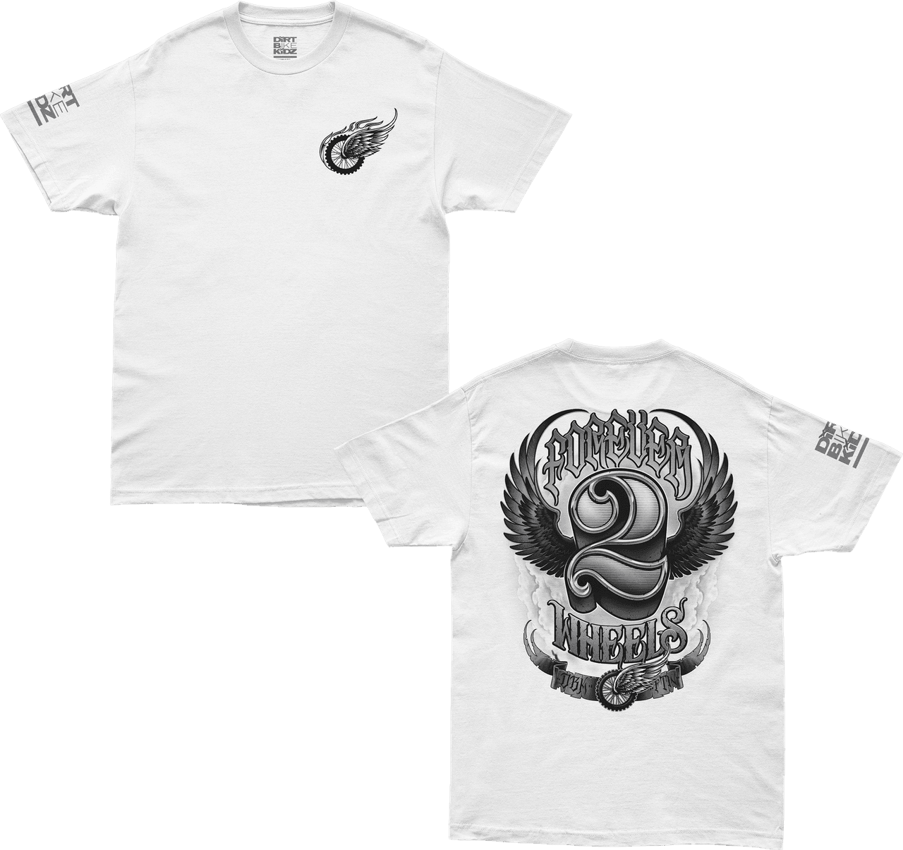Dbk Two Wheels Tee White MD, image 3 of 9