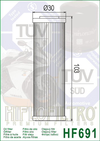 Hiflofiltro Oil Filter, image 2 of 2