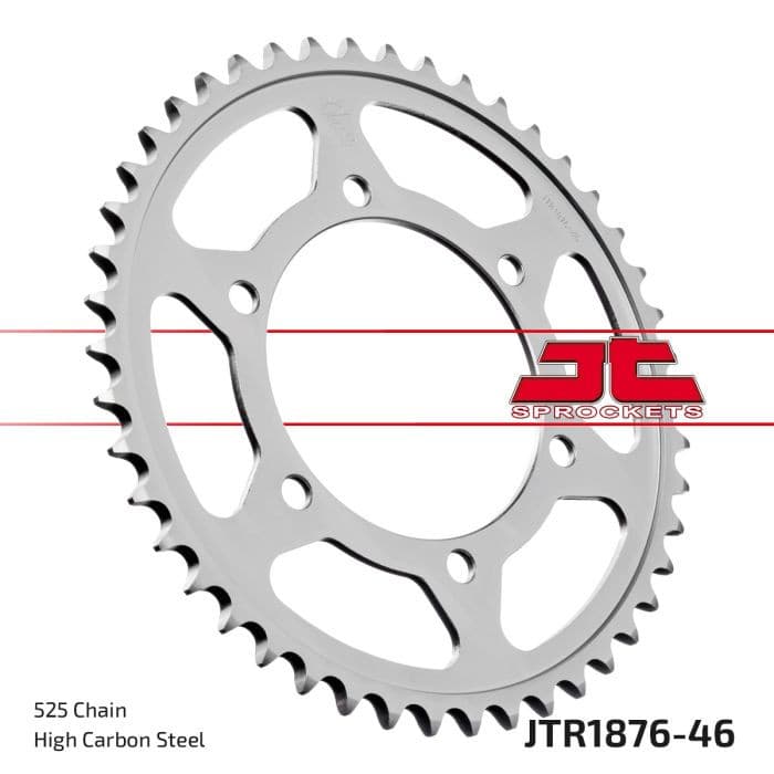 REAR SPROCKET STEEL 46T-525 SUZ/YAM