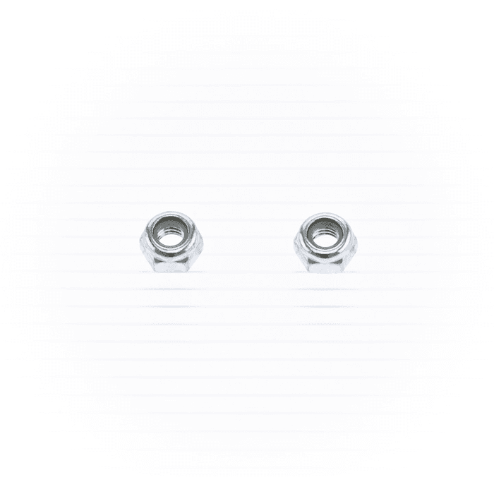 NYLON LOCK NUT M6 10/PK