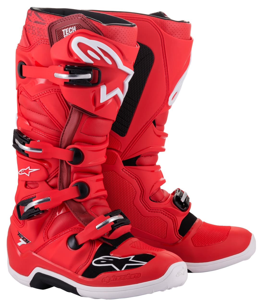 TECH 7 BOOTS RED SZ 09