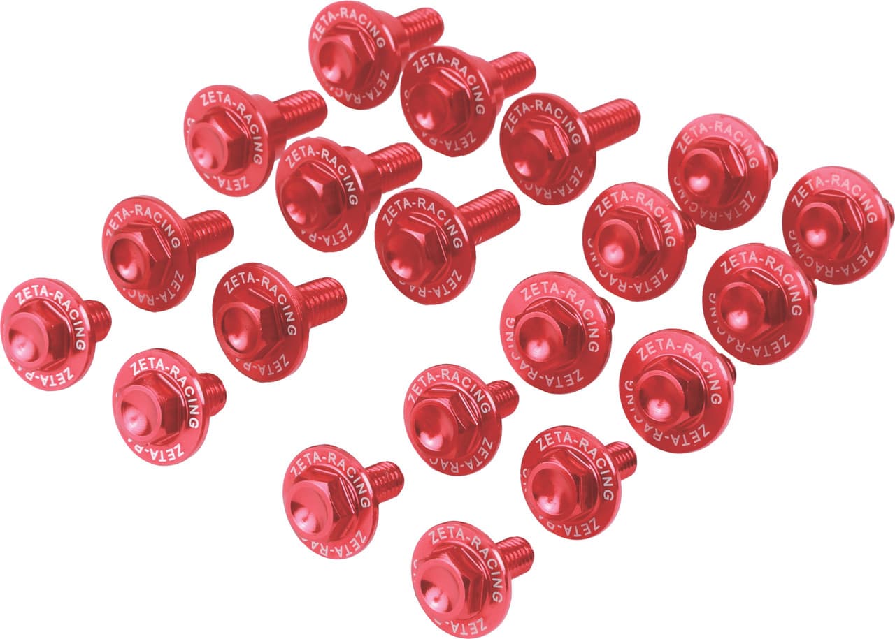 ALUMINUM BOLT KIT RED