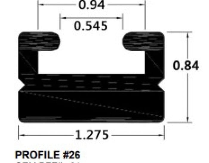 SPI SLIDE PROFILE 26 BLACK 56"