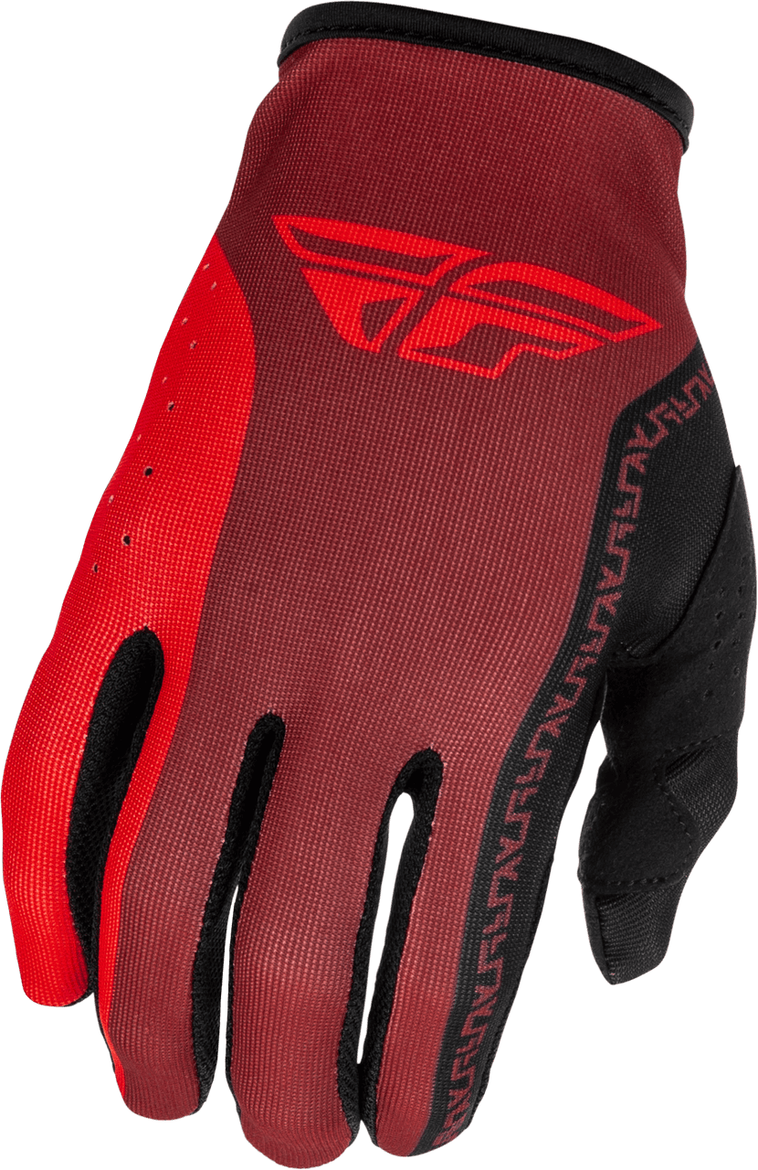 LITE GLOVES BLACK/RED MD