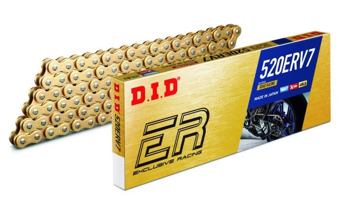 D.I.D X-RING CHAIN 520ERV7 GOLD 130ZB
