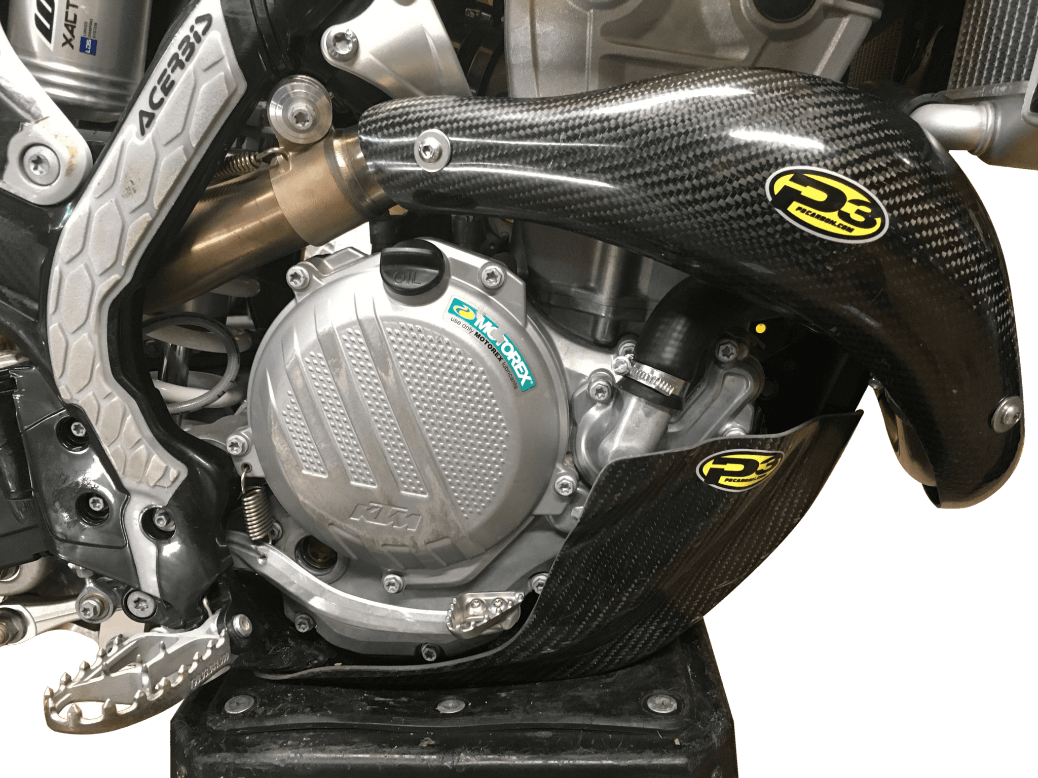 HEAT SHIELD CARBON STK PIPE KTM/HUS