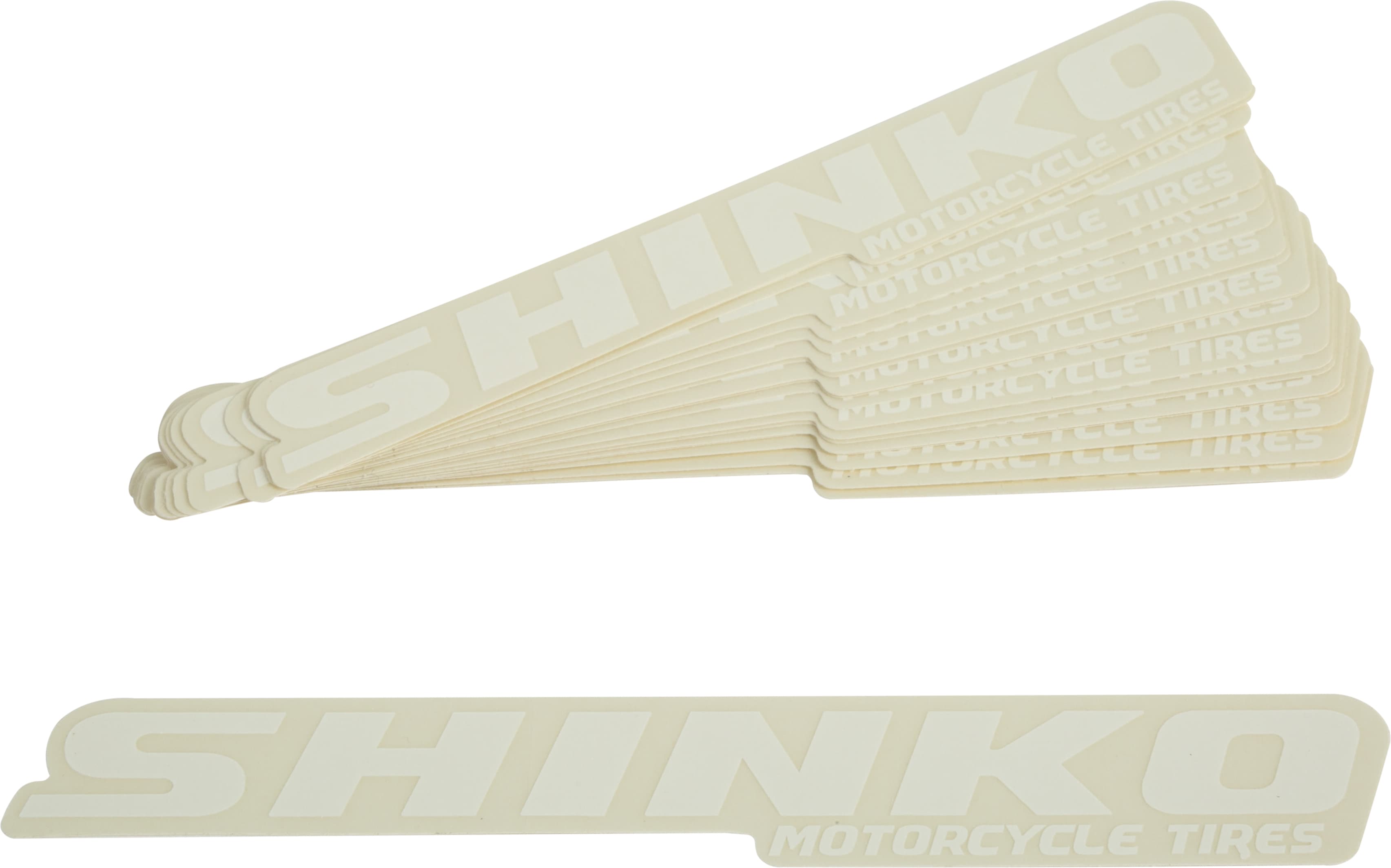 6" SHINKO DECAL - WHITE PACK OF 20