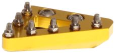 SOLID REAR BRAKE TIP YELLOW