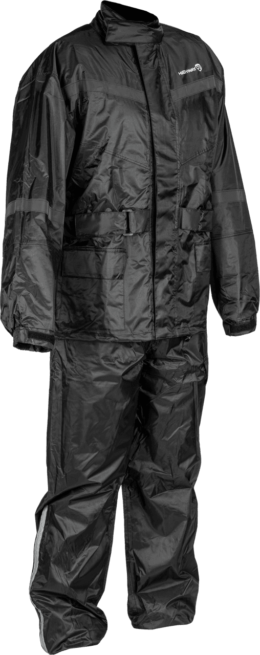 2 PIECE RAIN SUIT BLACK 2X
