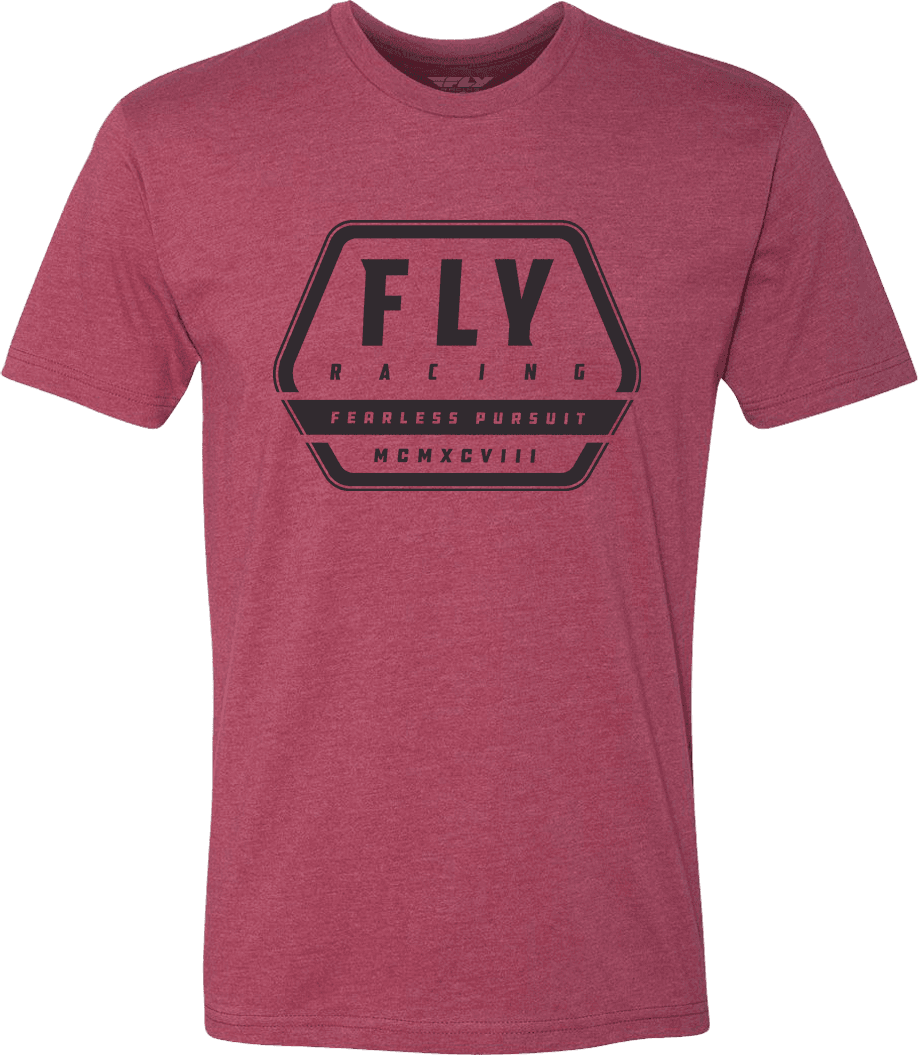 FLY TRACK TEE RED LG