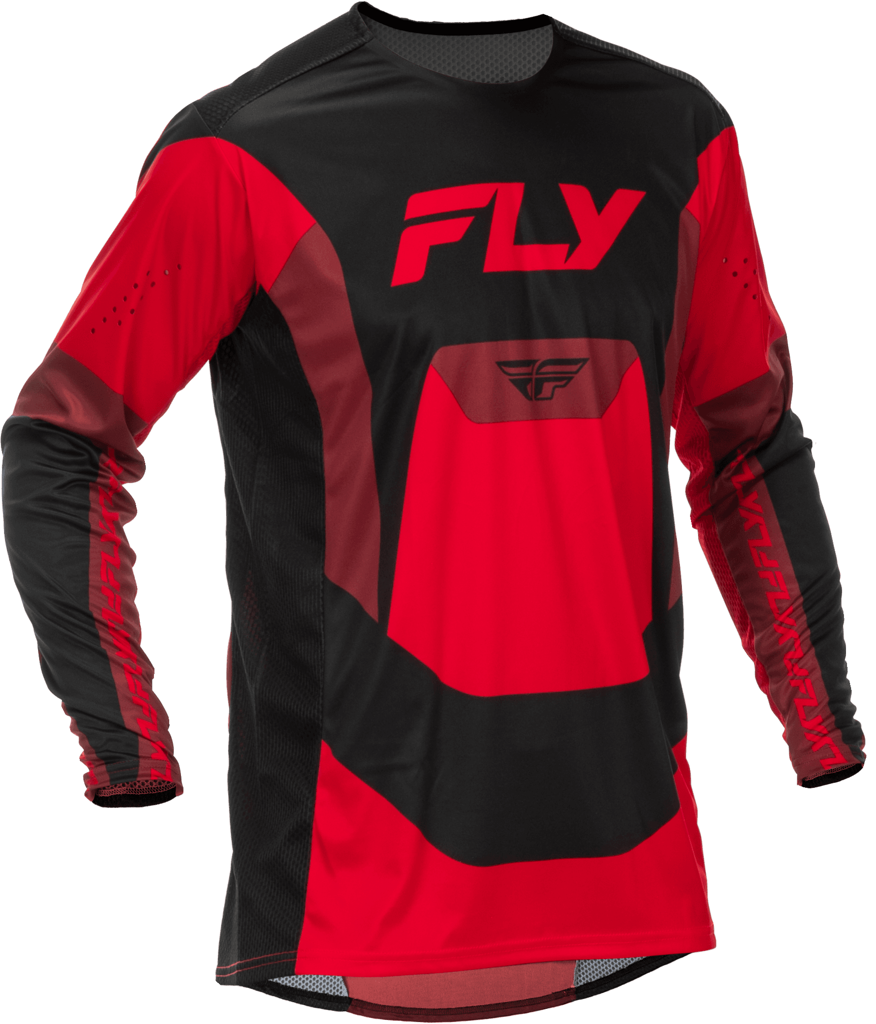 LITE JERSEY BLACK/RED 2X