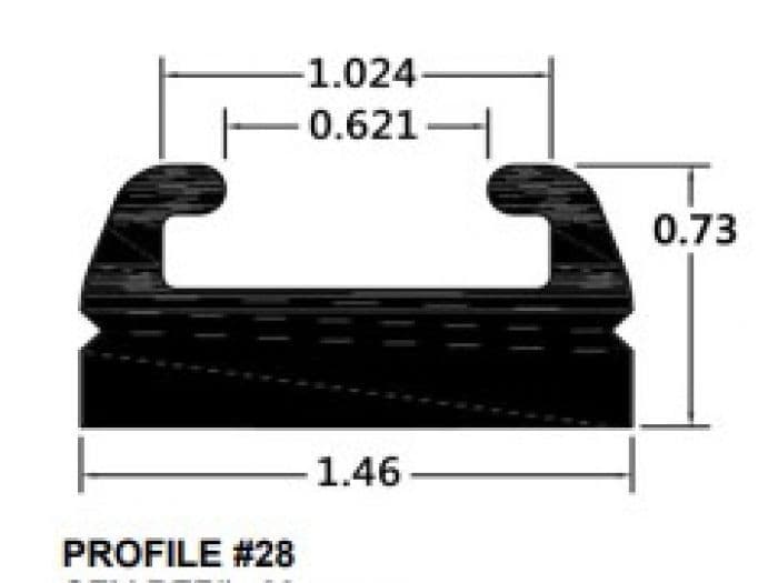 SPI SLIDE PROFILE 28 BLACK 66"