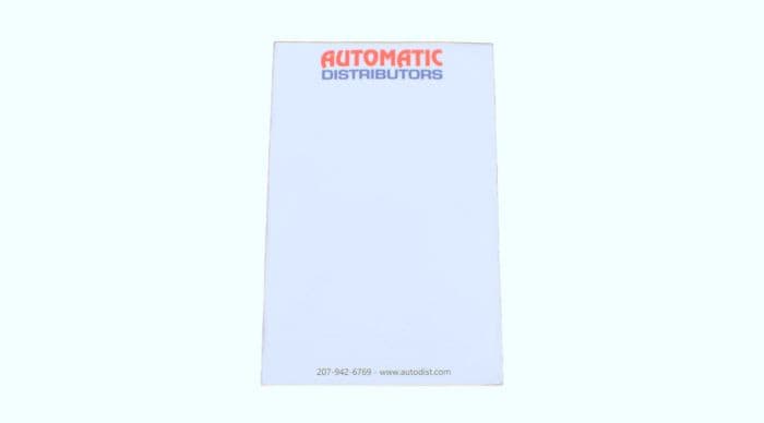 ORDER SCRATCH PAD AUTOMATIC