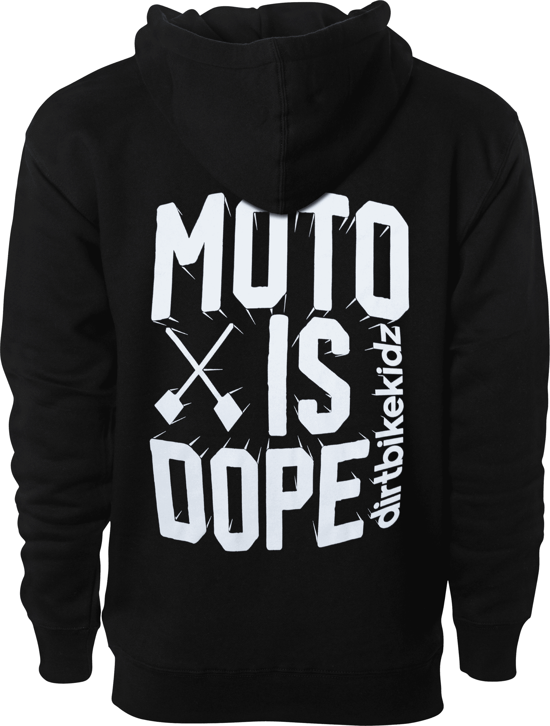 MOTO IS DOPE HOODIE BLACK SM
